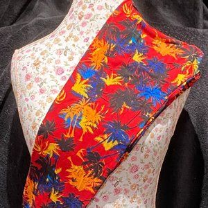 Tropical Palm Trees Blue Red Yellow Black OS Lularoe Leggings Brand New 2-12